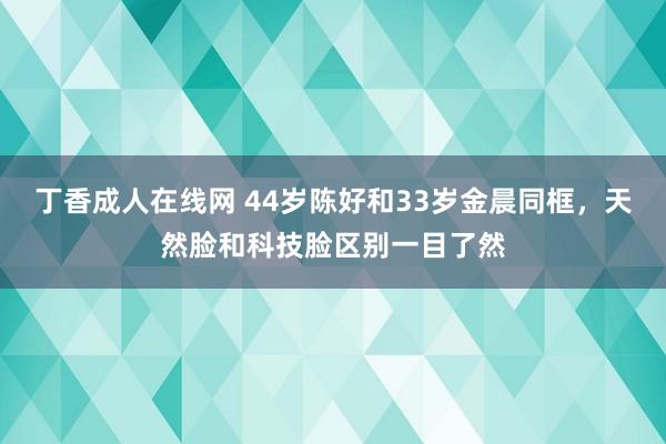 丁香成人在线网 44岁陈好和33岁金晨同框，天然脸和科技脸区别一目了然