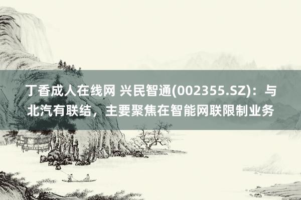 丁香成人在线网 兴民智通(002355.SZ)：与北汽有联结，主要聚焦在智能网联限制业务