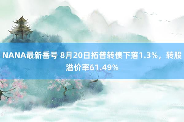 NANA最新番号 8月20日拓普转债下落1.3%，转股溢价率61.49%