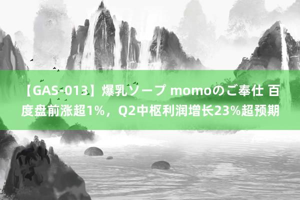 【GAS-013】爆乳ソープ momoのご奉仕 百度盘前涨超1%，Q2中枢利润增长23%超预期