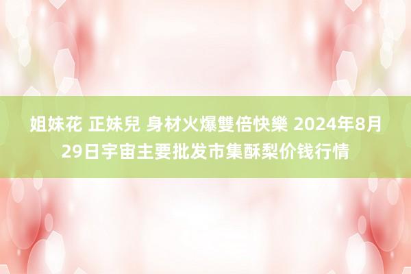 姐妹花 正妹兒 身材火爆雙倍快樂 2024年8月29日宇宙主要批发市集酥梨价钱行情