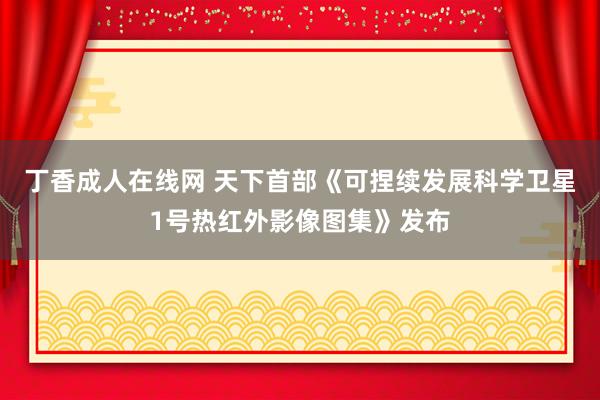 丁香成人在线网 天下首部《可捏续发展科学卫星1号热红外影像图集》发布