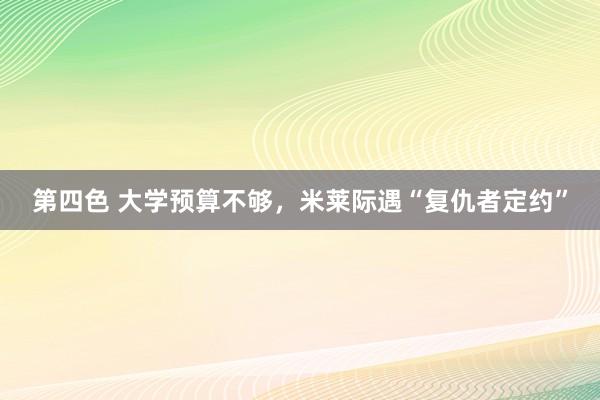 第四色 大学预算不够，米莱际遇“复仇者定约”