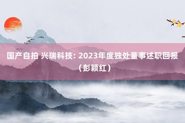 国产自拍 兴瑞科技: 2023年度独处董事述职回报（彭颖红）